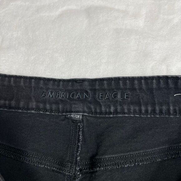 American Eagle High Rise Mom Shorts Distressed 20 Plus Size Women - Picture 5 of 9